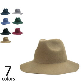 帽子 秋冬 メンズ レディース フェルトハット つば広 中折れ ウール100％ 帽子 ギフト プレゼント