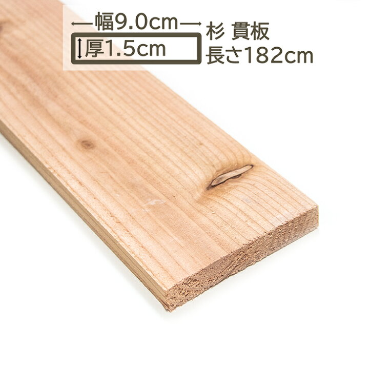 楽天市場】国産杉 貫板 9x1.5x182cm スギ 90x15x1820mm すぎ 杉 DIY 