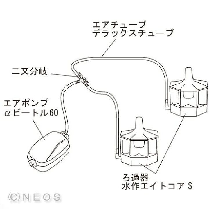 楽天市場】小型水槽 2台用 ろ過装置セット【新着】【水槽/熱帯魚/観賞 