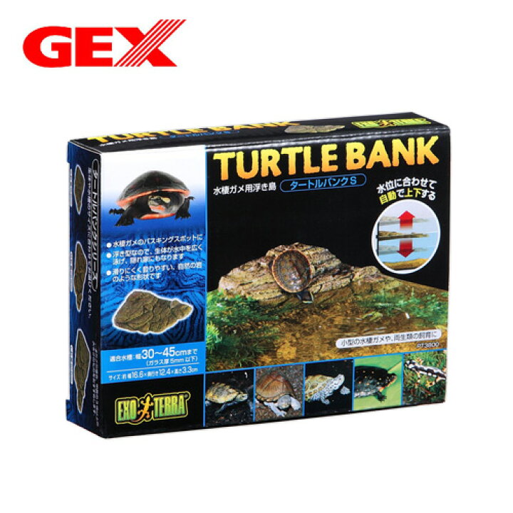 楽天市場 Gex タートルバンク ｓ 亀 浮島 爬虫類 亀 カメ 水槽 熱帯魚 観賞魚 飼育 生体 通販 販売 アクアリウム あくありうむ 小型 ネオス 楽天市場店