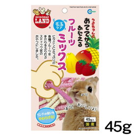 マルカン　おててからあたえるフルーツミックス　45g　MR-681【おやつ/餌/えさ/エサ】【ハムスター/うさぎ/リス/モルモット/鳥】【小動物】