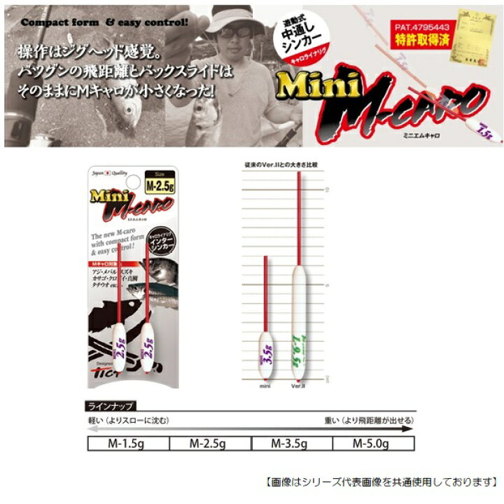 楽天市場 ティクト ミニｍキャロ M 1 5ｇ メール便配送可 用品 釣具のフィッシャーズ