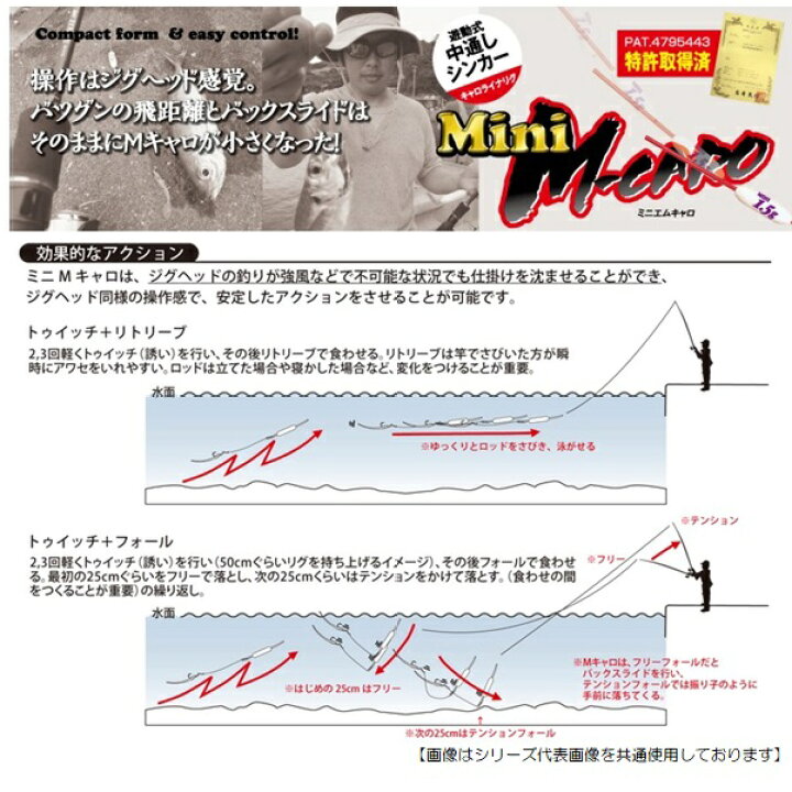 楽天市場 ティクト ミニｍキャロ M 1 5ｇ メール便配送可 用品 釣具のフィッシャーズ