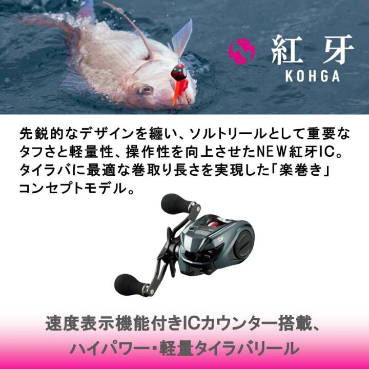 楽天市場】ダイワ（DAIWA） 紅牙 コウガ IC 100P−RM (ベイト 