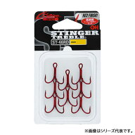 オーナー スティンガートリプルフック ST-46RD レッドフィニッシュ (ソルト バス シーラントラウト ルア…