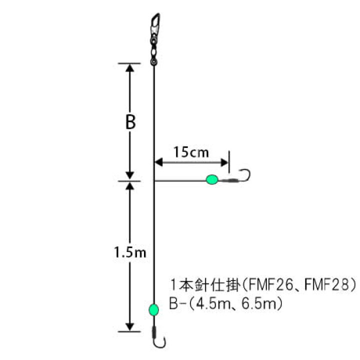 楽天市場 ヤマシタ ヤマリア マダイ仕掛6ｍ Fmf26 真鯛仕掛け フカセ仕掛け フィッシング遊