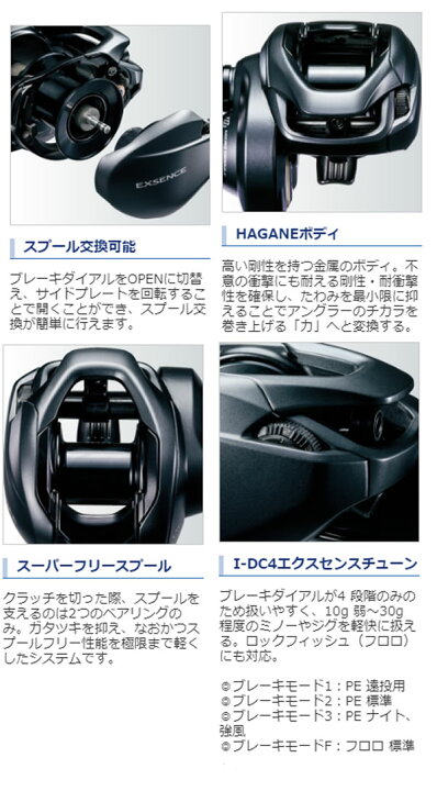 楽天市場】シマノ 20エクスセンスDC SS HG右 (ベイトリール 