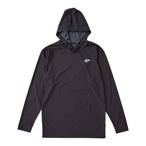 ハヤブサ ヒョウオンEXフーデッドアンダーシャツ ブラック Y1640 (冷感肌着 UV対策 クールインナー)