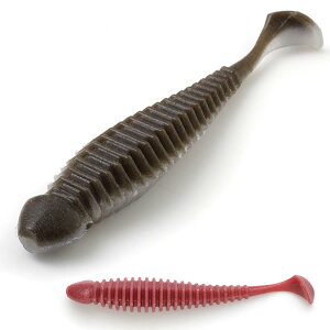 【全5色】 イマカツ アンクルゴビー Fエコ 3.5in 追加カラー (ブラックバスワーム) ゆうパケット可