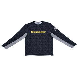 3/30は店内商品P10倍 メガバス megabass ゲームロングスリーブ GAME LONG SLEEVE ブラック (フィッシングシャツ)