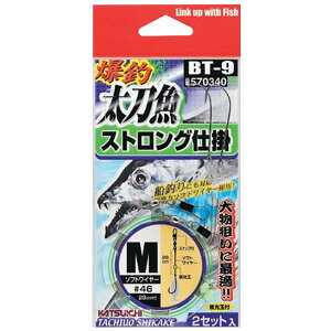 カツイチ 爆釣太刀魚ストロング仕掛 BT-9 (タチウオ 太刀魚仕掛け) ゆうパケット可