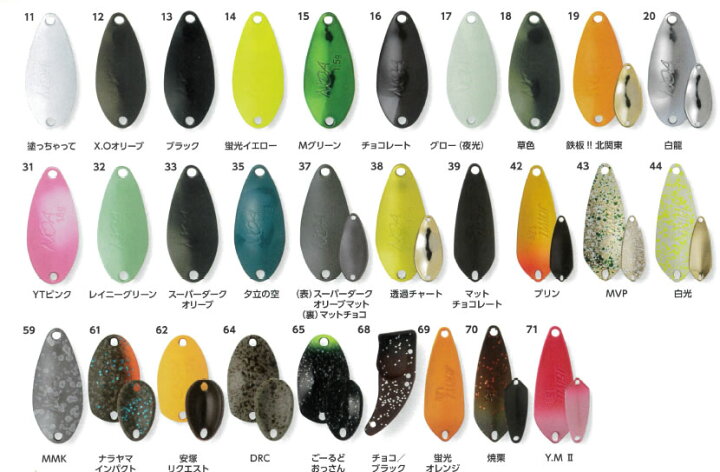 楽天市場】【全20色】 ロデオクラフト ノア 1.5g その1 (スプーン 