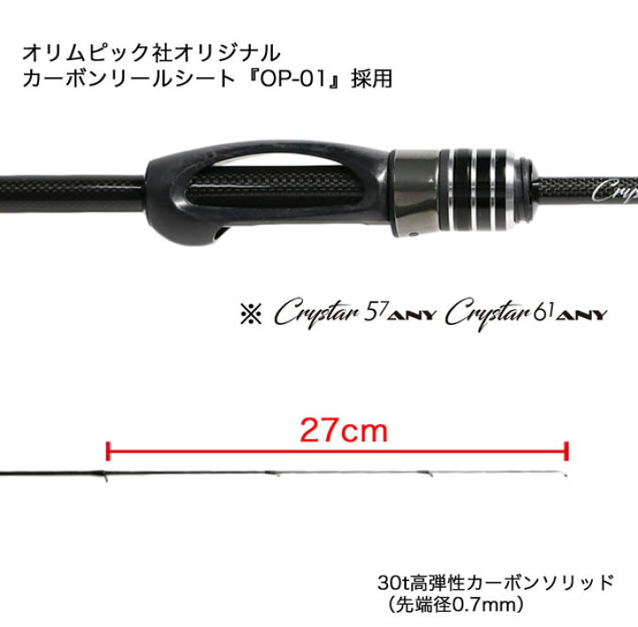 楽天市場】ClearBlue クリアブルー クリスター 57ANY (アジングロッド 