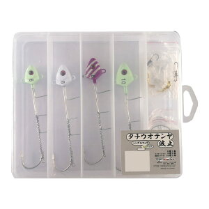 釣王 タチウオテンヤ波止 シングルフック 6号 8号 10号セット SF081 (太刀魚仕掛け) ゆうパケット可