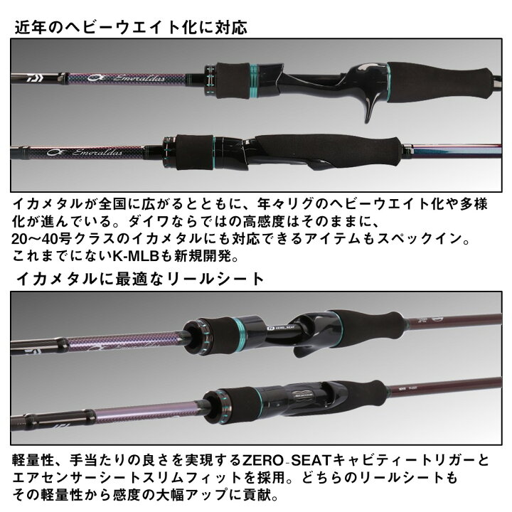 楽天市場】ダイワ 24 エメラルダス MX イカメタル N60ULB-S W (Daiwa 