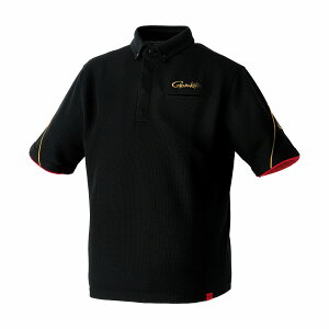 がまかつ フィッシングシャツショートスリーブ ブラック GM3732 (フィッシングシャツ Tシャツ)
