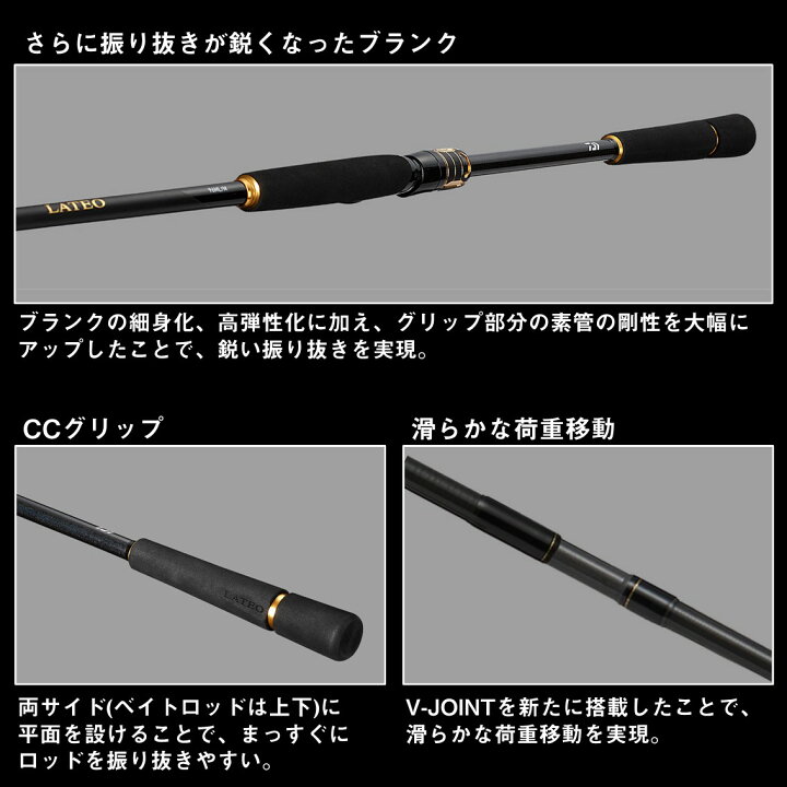 楽天市場】ダイワ ラテオ 90L K (Daiwa シーバス ロッド 竿 釣り 2 