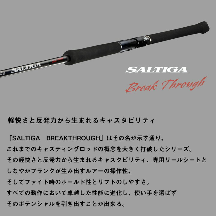楽天市場】ダイワ ソルティガ ブレイクスルー C88-6/8 (Daiwa ヒラマサ 