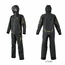 がまかつ アルテマシールドプロオールウェザースーツ ブラック/ゴールド GM3798 (防寒着 上下セット 釣り)