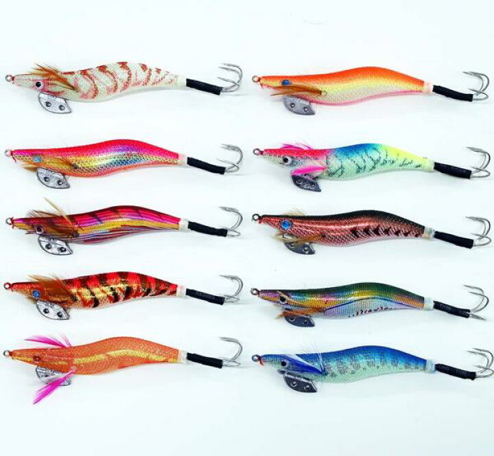 楽天市場 蛸 タコ 釣り タコエギ 3 0号 エギ 10種 10本 セット Rtakoegi30h10エギング エギ セット 釣り タコ 仕掛け 釣り具 風迎釣具楽天市場店