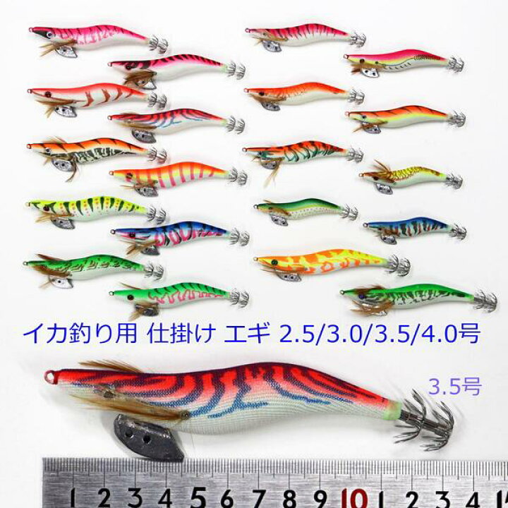 楽天市場】送料無料 新柄 夜光 エギ セット 20柄 20本 2.5/3.0/3.5/4.0 