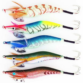 タコエギ 3.0号 5本 5色 蛸 釣り 釣り具 セット R20takoegi30h5B エギング 仕掛け タコ エギ メール便送料無料
