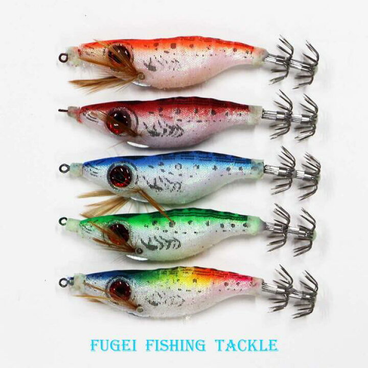 楽天市場 釣具 仕掛け 夜光 エギ風10cm スッテ 浮きスッテ 5色 5本セット Rsutedyxhs5b イカ釣り エギング 風迎釣具楽天市場店
