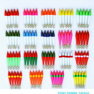 釣具 夜光 浮きスッテ 4.0号 約10.5cm 5本 セット 19種から色選択できます R20sute40hpy5ps イカ釣り エギング 仕掛け