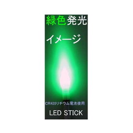 防水 電池交換可能 高輝度LED 緑色発光のLED STICK スティックライト R25ps7555gn2 ナイターウキ・集魚ライト・竿先ライト 等として魚釣りに大活躍 メール便送料無料
