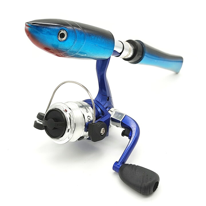 楽天市場】ロッド リールセット 魚型 竿 おさかなロッド スピニング 