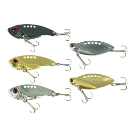 【超ポイントバック祭 P最大5倍！限定クーポン配布中 12/15まで】バイブレーション メタルバイブ 5cm 10g / 5.5cm 11g 5個セット ルアー 仕掛け オルルド釣具 釣り具 釣具 釣り