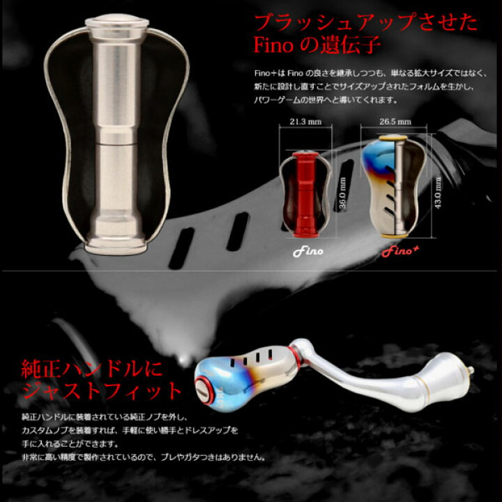 楽天市場】リブレ フィーノプラス ハンドルノブ 1個 シルバー＋レッド 