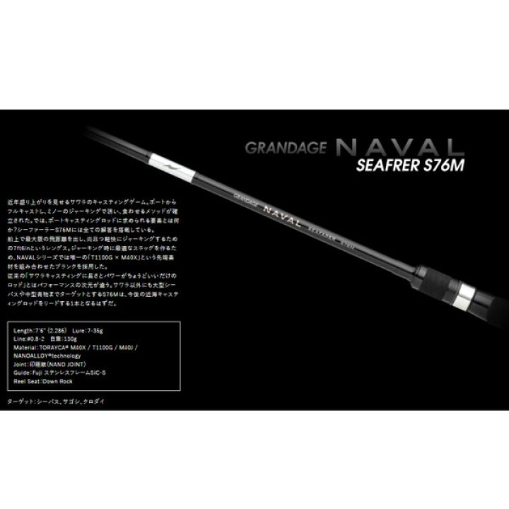 楽天市場】アピア（APIA）GRANDAGE NAVAL SEAFARER S76M 大型便A 