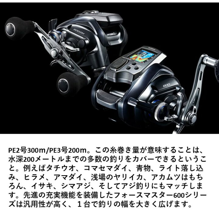 楽天市場】23 フォースマスター 600(右巻き・シングルハンドル 