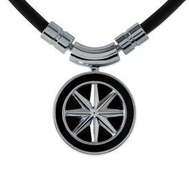 バンデル Healthcare necklace Earth mini Fine Necklace (Black×Silver) 43cm