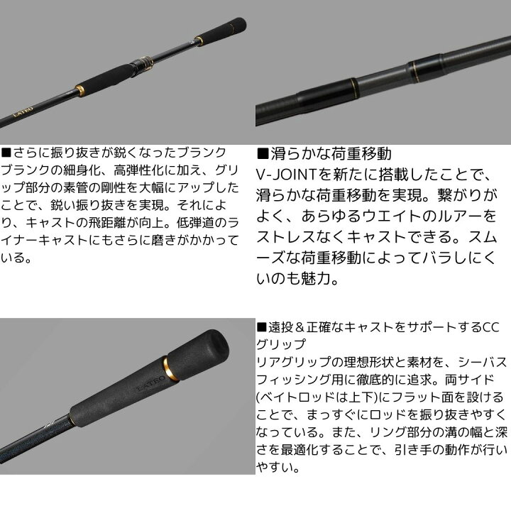 楽天市場】ダイワ 24 LATEO ラテオ 96ML・K 大型便B 2024年新製品 