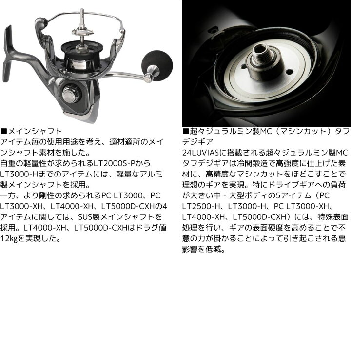 楽天市場】ダイワ 24 LUVIAS ルビアス LT3000-H 2024年新製品 
