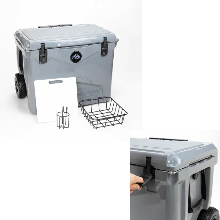 楽天市場】マウントスミ ICE ROCK COOLER 60QT ROLLER ／ アイスロック  