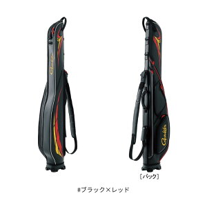 GC297 がま磯 ロッドケース 130cm #ブラック×レッド Gamakatsu(がまかつ) 大型便B