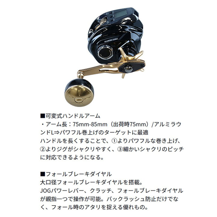 楽天市場】【特価】ダイワ(Daiwa) 23.シーボーグ G200JL 【釣り 