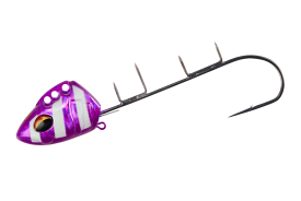 【メール便】ダイワ 快適船タチウオテンヤSS AG 40号 太刀魚テンヤ 紫ゼブラルミノーバブルーグロー