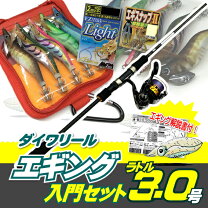 楽天市場】エギングセット peライン付きリールの通販