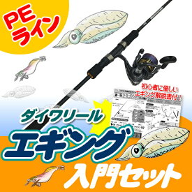 エギング入門セット　ロッド・ジョイナスPEライン付き
