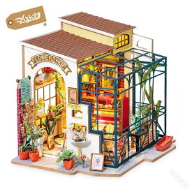 大人も楽しめる手作りキット つくるんです ミニチュアハウス フラワーショップ DG145 あんしんサポート付 組み立て ドールハウス DIY 手作り 花屋 大人の工作おうち時間 誕生日 知育 母の日ギフトに最適