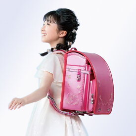 【クーポンで5%OFF】フィットちゃん ランドセル プラチナフラワー パールカラー 安ピカッ+楽ッションタイプ 女の子 2026年 日本製 国産 A4人気 おすすめ ピンク 紫 緑 水色 パール 軽量 軽い 大容量 6年保証 保証付き ラッピング ギフト