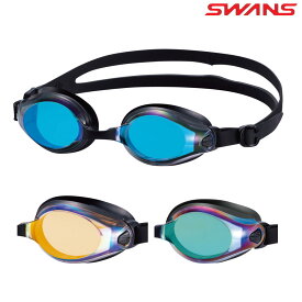 【スイムゴーグル】SWANS スワンズ クッション付き フィットネス スイミングゴーグル ミラータイプ SW-45M