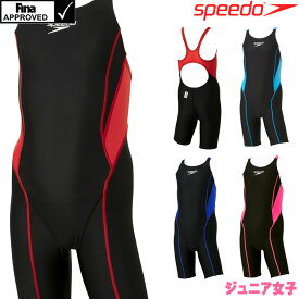 スピード SPEEDO 競泳水着 ジュニア女子 FINA承認モデル フレックスゼロ2ジュニアオープンバックニースキン オールインワン FLEX Zero SCG12206F