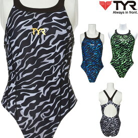 ティア TYR フィットネス水着 女性 レディース H-NECK マックスバック NEW ZEBRA 水泳 撥水 MZEBU522