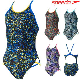 スピード SPEEDO 競泳水着 レディース 練習用 ファンピースエムクロスレッグターンズスーツ ENDURANCE ECO 競泳練習水着 2023年秋冬モデル STW02355