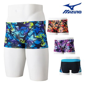 ミズノ MIZUNO 競泳水着 メンズ 練習用 エクサースーツ ショートスパッツ EXER SUITS U-Fit ダイナモーションフィット 競泳練習水着 2024年春夏モデル N2MBB081